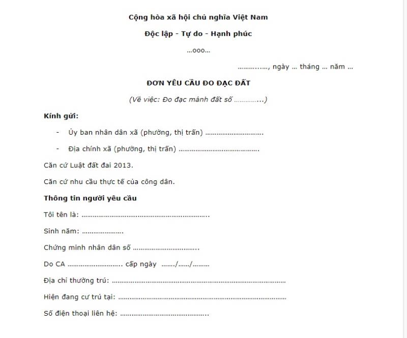 Viết lá đơn đầy đủ thông tin