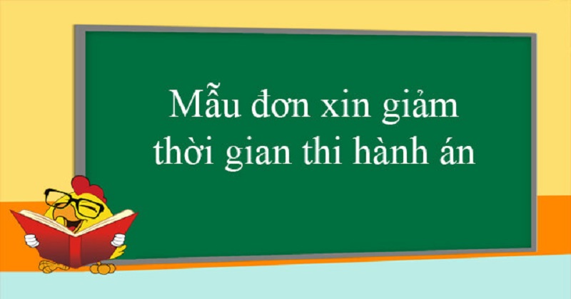 Mẫu đơn xin giảm thời gian thi hành án là gì