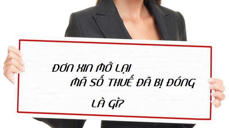 Cập nhật khái niệm về đơn xin mở lại mã số thuế doanh nghiệp đã bị đóng