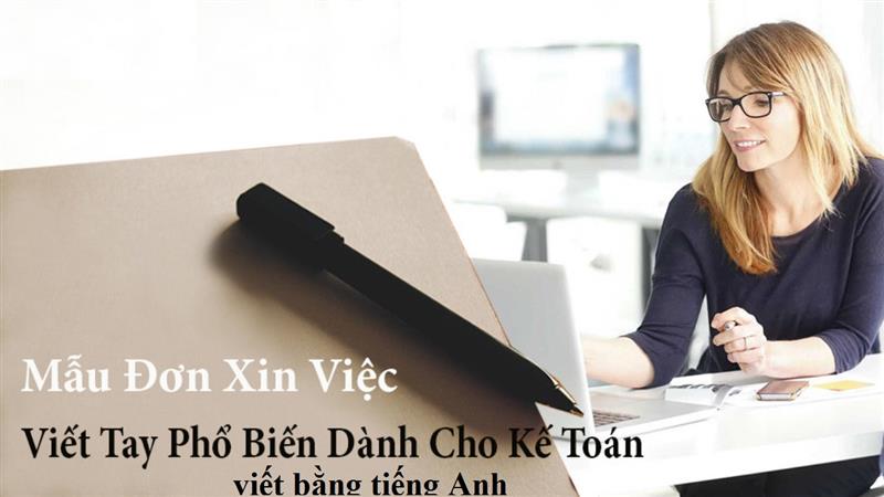 Đơn xin việc tiếng Anh ngành kế toán