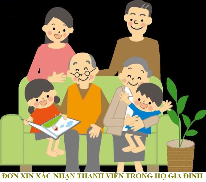 Đơn xin xác nhận thành viên trong hộ gia đình
