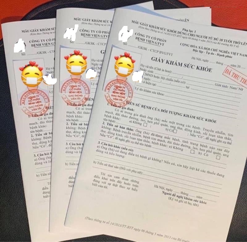 Mẫu giấy chứng nhận sức khỏe khi đi Nhật Bản