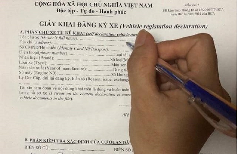 Phần chủ tự kê khai 