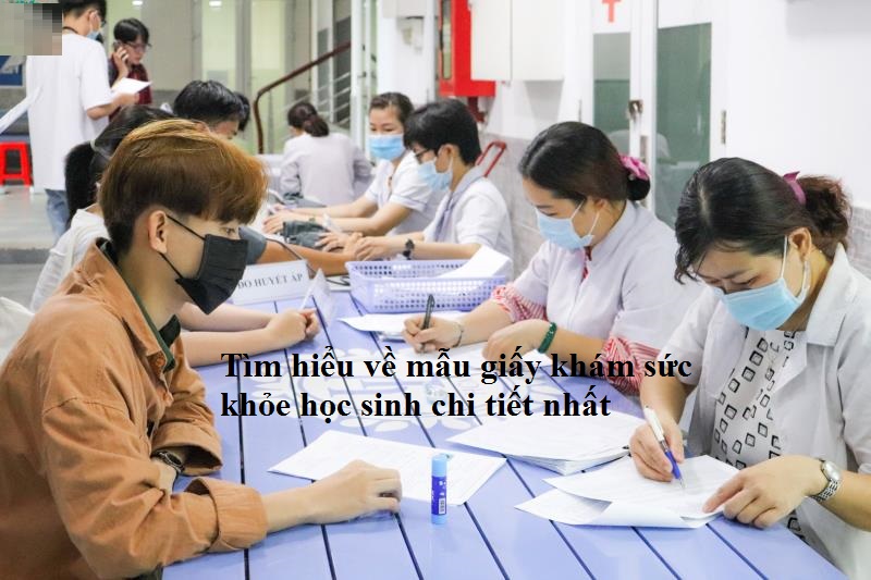 Mục đích của mẫu giấy khám sức khỏe học sinh 