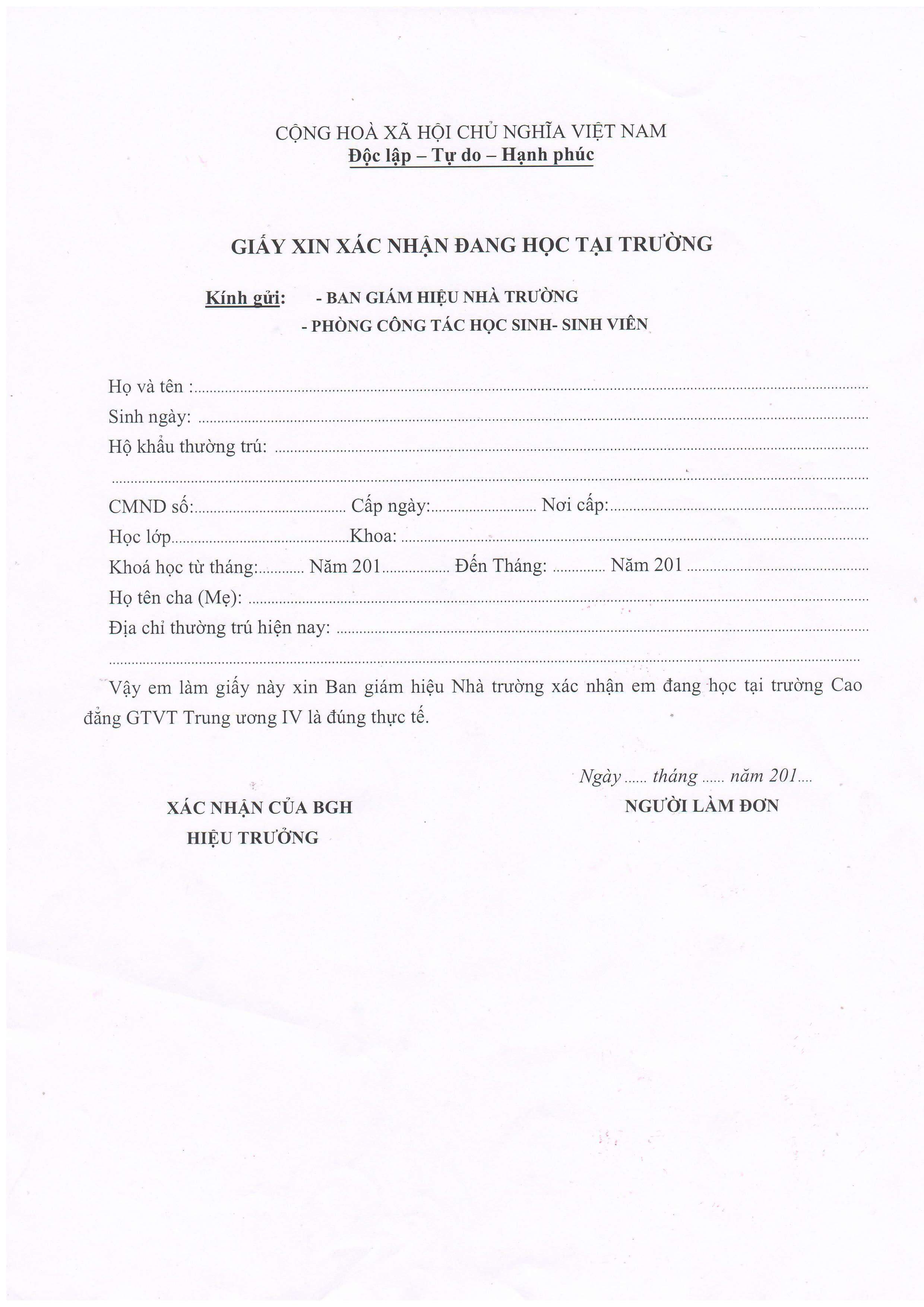 Đảm bảo thông tin cần cung cấp