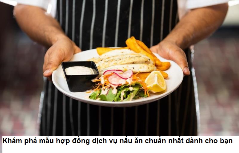 Hướng dẫn soạn thảo mẫu hợp đồng dịch vụ nấu ăn