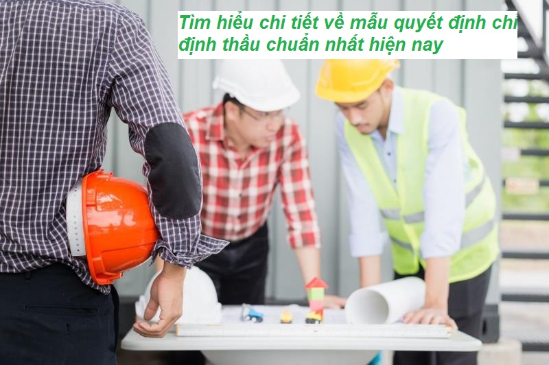 Chuẩn bị mẫu quyết định chỉ định thầu