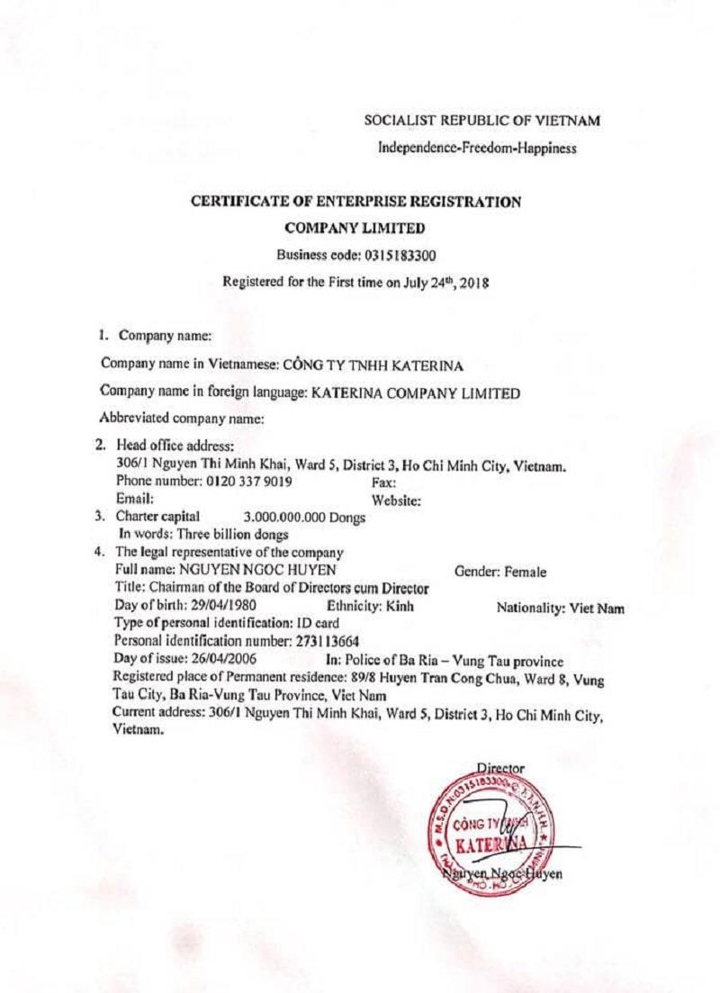 Quyết định cử đi công tác nước ngoài bằng tiếng Anh