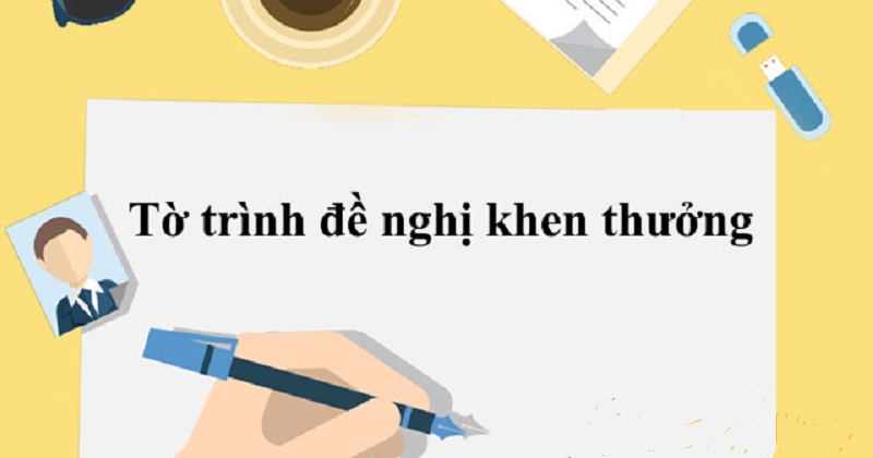 Mẫu tờ trình đề nghị khen thưởng