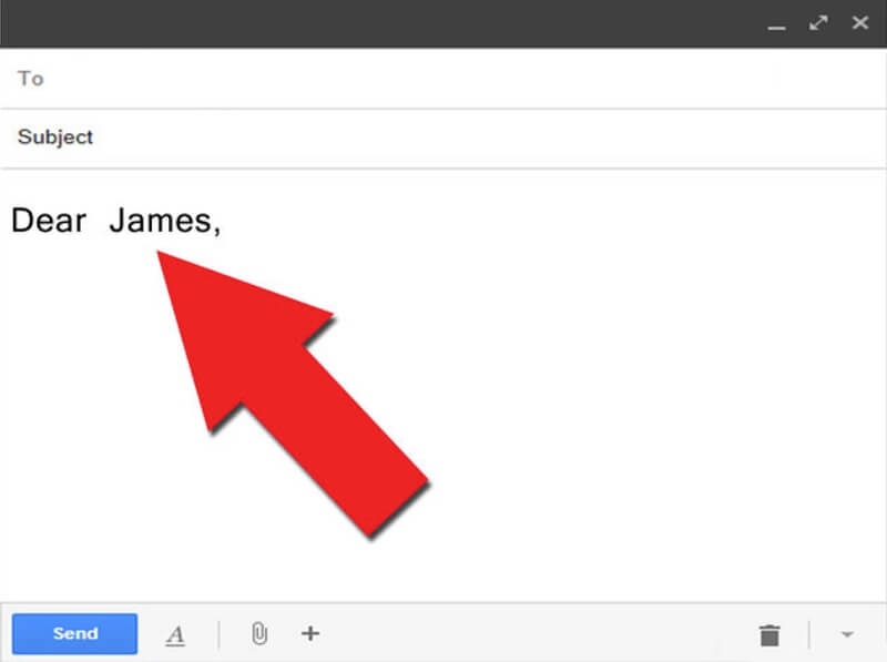 Phần mở đầu của email