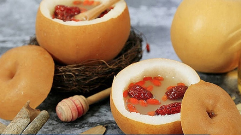 Lê Hàn Quốc hấp táo đỏ