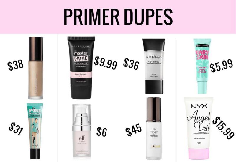 Một số dòng kem lót phổ biến được nhiều người tin dùng