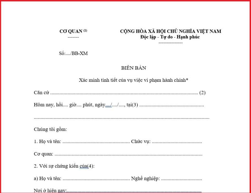 Biên bản xác minh có vai trò vô cùng quan trọng