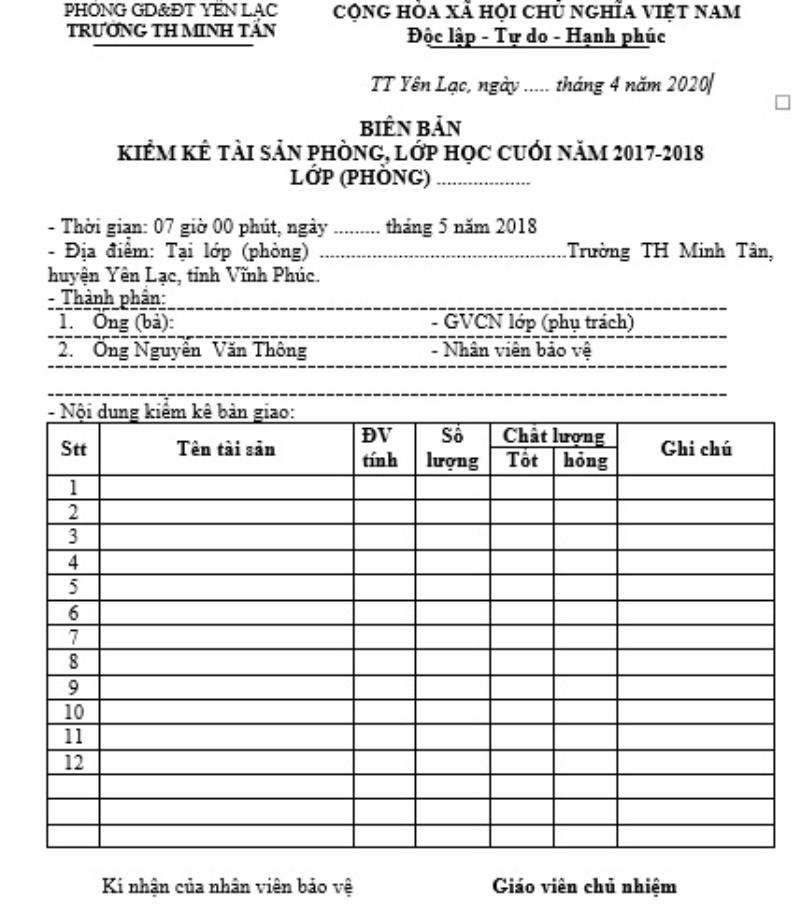 Nắm rõ các thành phần tham gia trong biên bản kiểm kê tài sản