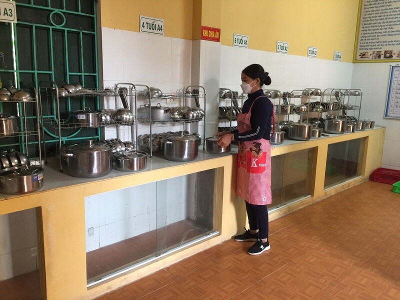 Quản lý bếp ăn - công việc của nghề cấp dưỡng mầm non