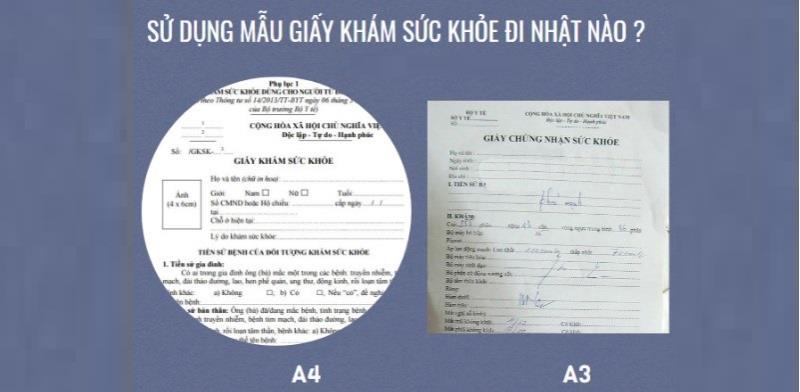 Những mẫu giấy chứng nhận sức khỏe khi đi Nhật