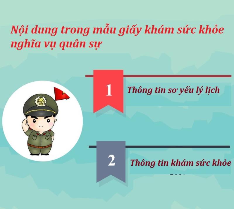 Những nội dung bên trong giấy chứng nhận sức khỏe cho người tham gia nghĩa vụ quân sự