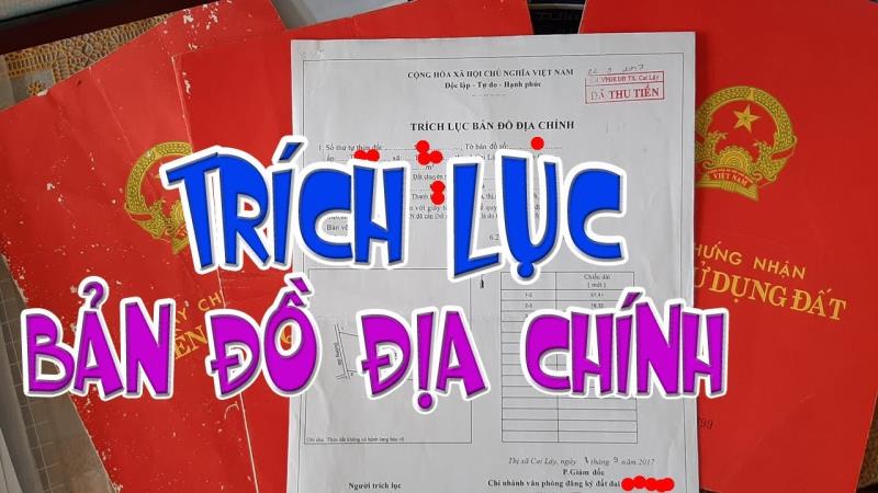 Đơn xin trích lục bản đồ địa chính