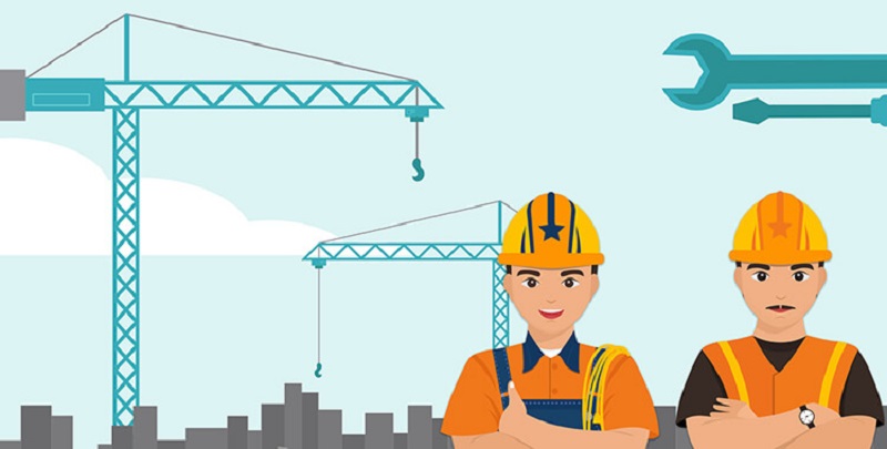 Thực hiện nhiệm vụ ngoài công trường 