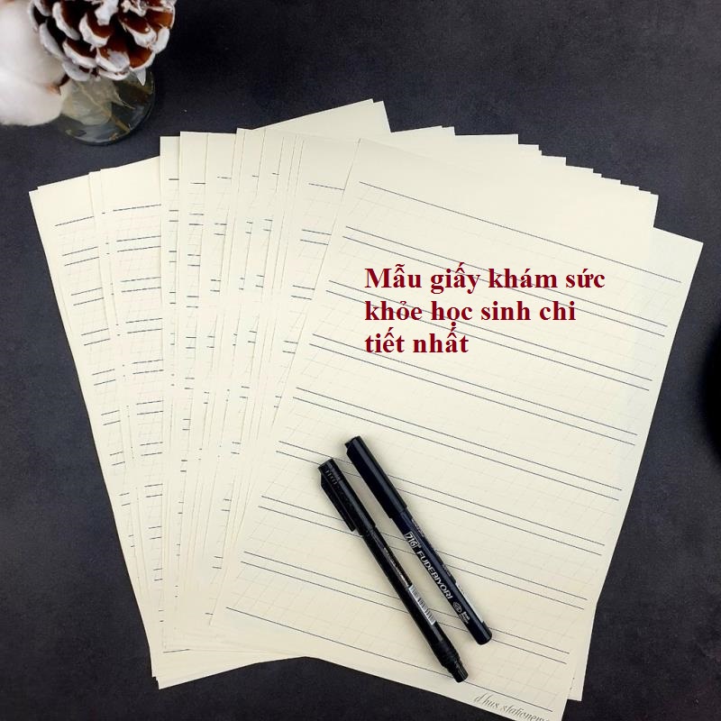 Tổng quan nội dung mẫu giấy khám sức khỏe học sinh