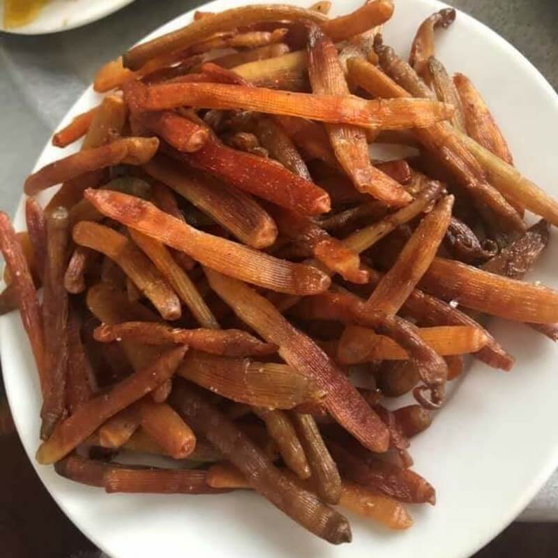 Sá sùng khô rang thơm ngon và béo ngậy