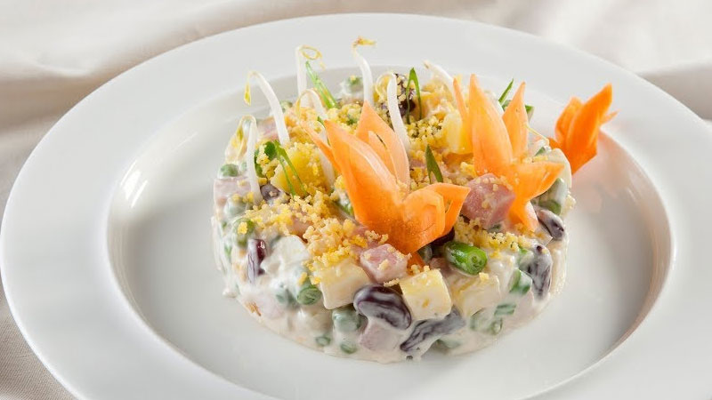 Salad cam đậu đỏ