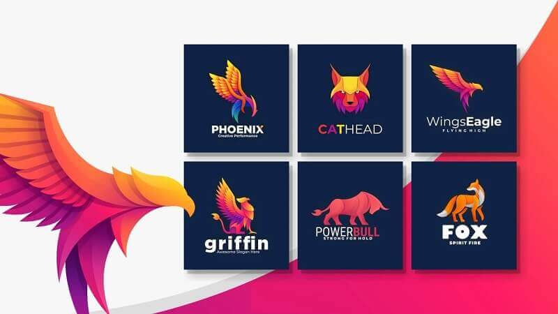 Logo biểu tượng trừu tượng đề cao tính sáng tạo