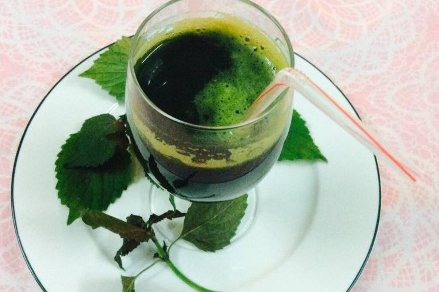 Trị nám da bằng sinh tố tía tô