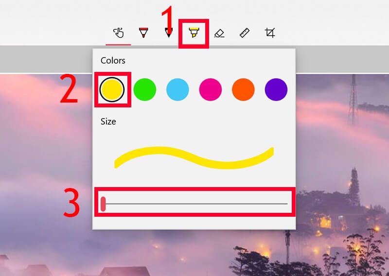 Ghi chú, trang trí cho ảnh 