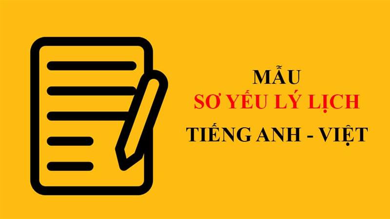 Sơ yếu lý lịch song ngữ