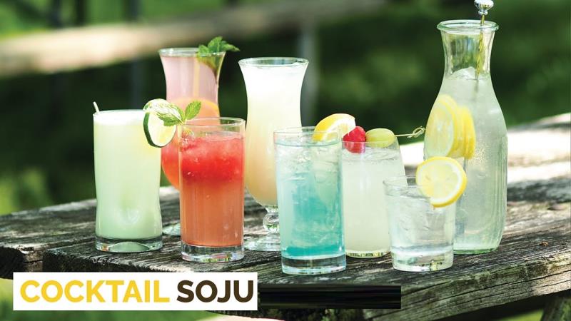 Soju cocktail vừa ngon vừa đẹp mắt