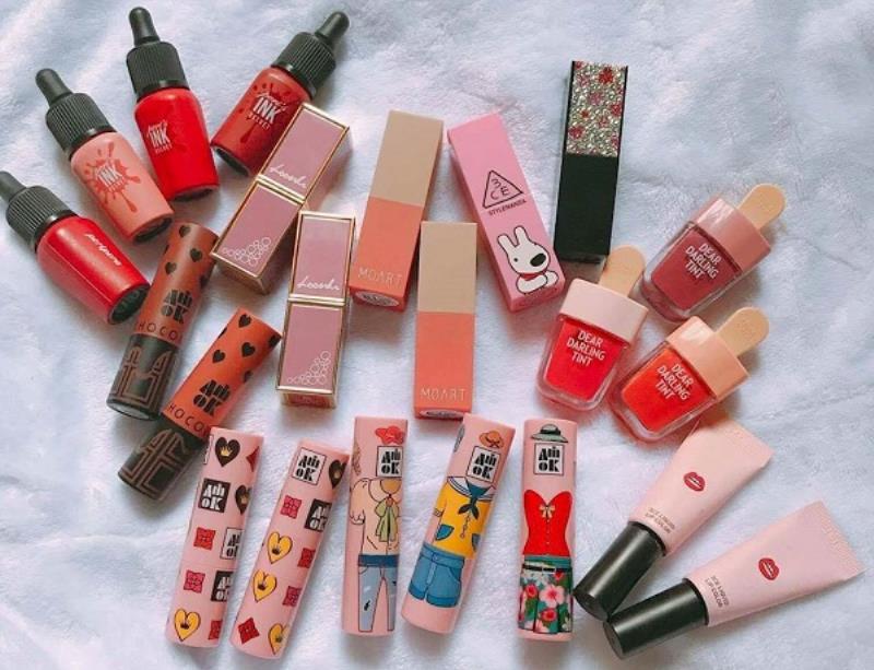 Một số dòng son tint được ưa chuộng