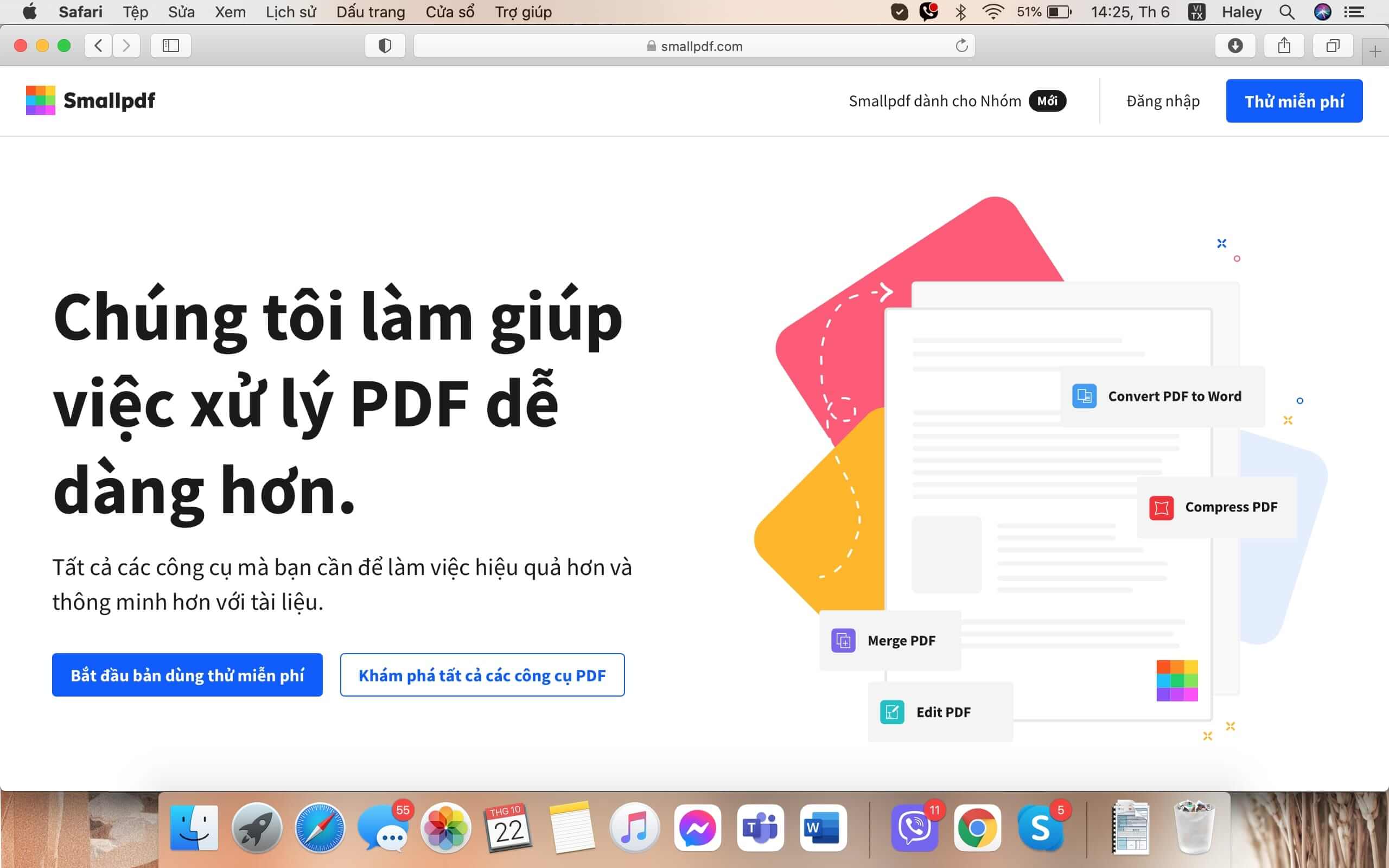 Công cụ chuyển đổi Smallpdf