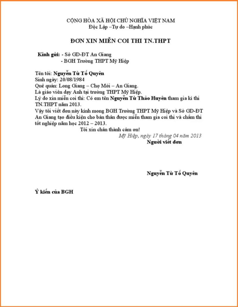 Tải mẫu đơn về và tiến hành viết đơn