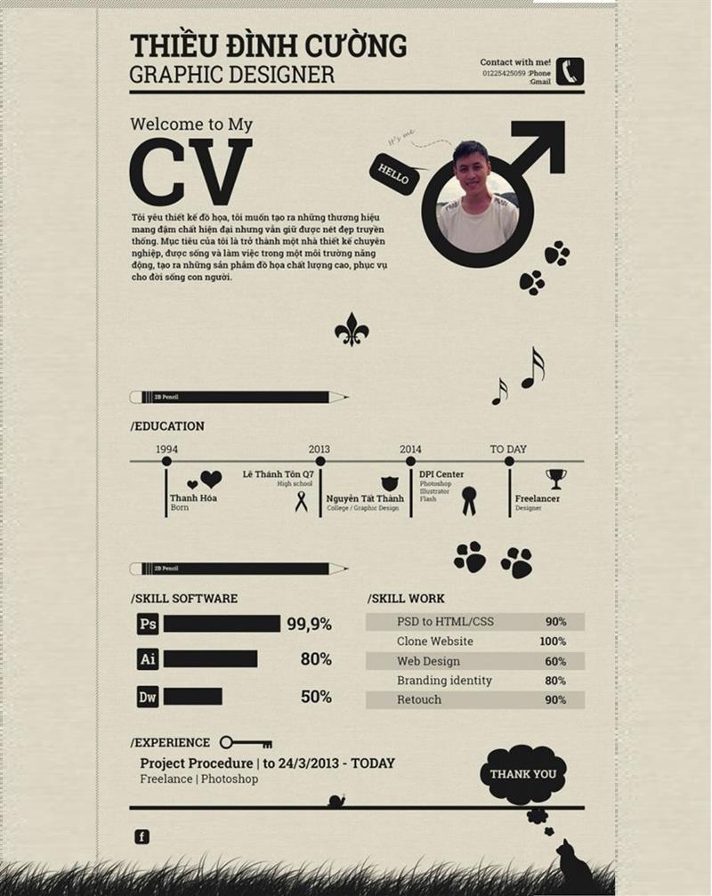 Tạo CV bằng CorelDraw