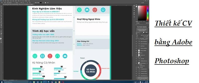 Tạo CV bằng phần mềm Adobe Photoshop