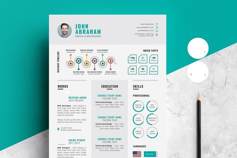 Chú ý khi tạo CV bằng Infographic