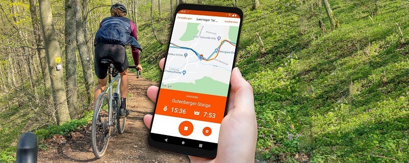 Strava được sử dụng trong môn đạp xe