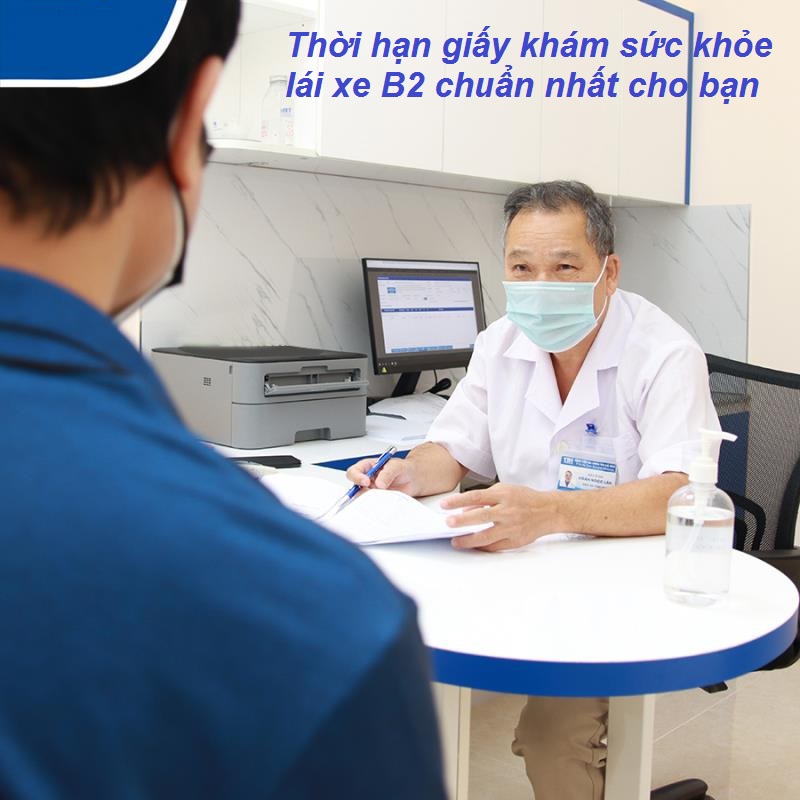 Thời hạn giấy khám sức khỏe lái xe B2 là bao lâu