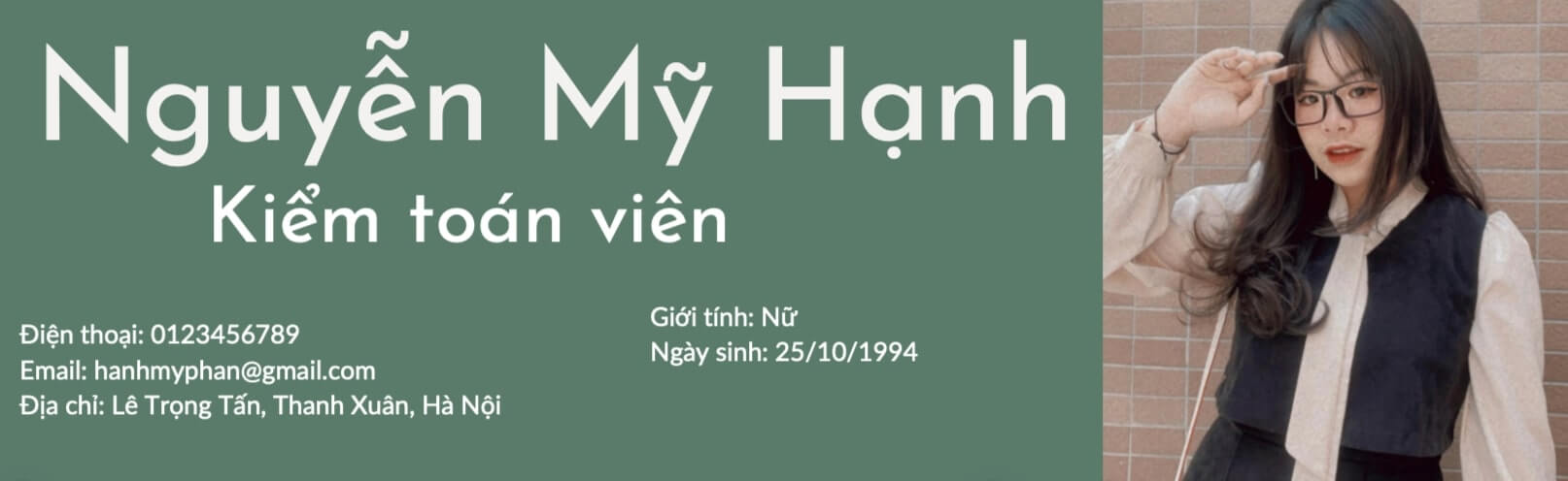 Thông tin cá nhân của ứng viên