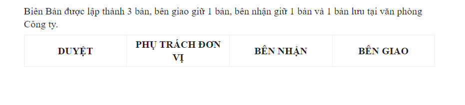 Có chữ ký của các bên tham gia và bên xác nhận