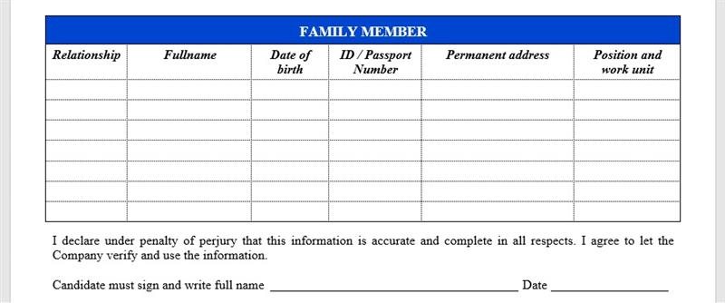 Viết PERSONAL INFORMATION trong CV kỹ sư điện