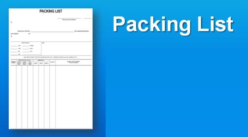 Các loại Packing List