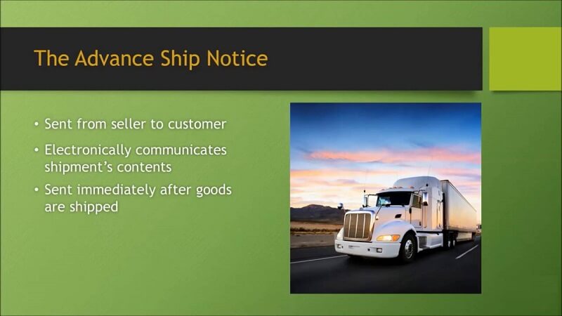 ASN thường được gửi trước cho khách hàng