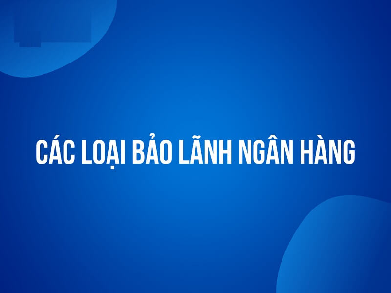 Bảo lãnh ngân hàng có những loại nào