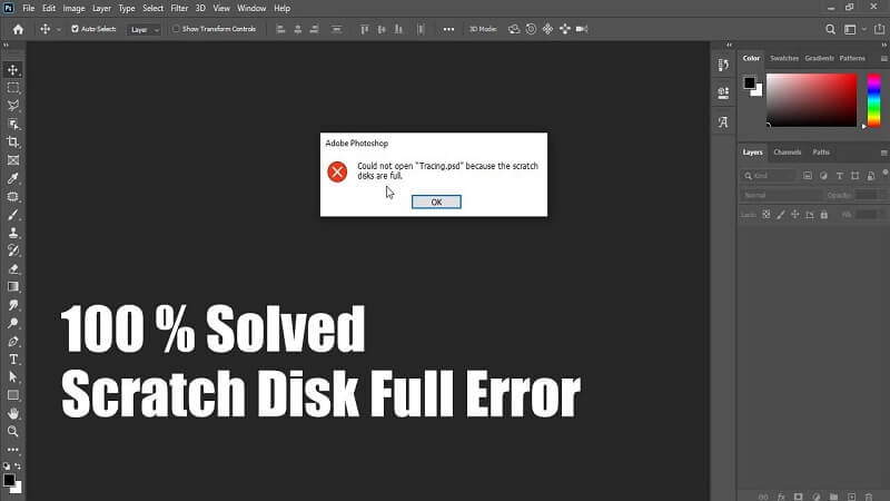 Khắc phục lỗi Scratch disk như thế nào