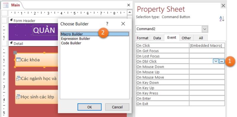 Những tính năng của macro trong Access