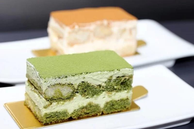 Tiramisu trà xanh thơm ngon