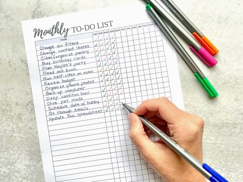 To do list là danh sách những công việc cần làm