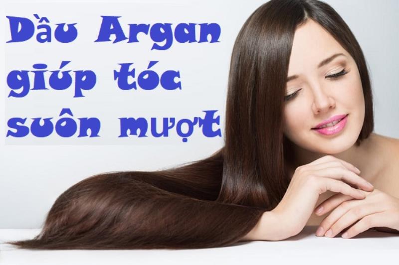 Dầu Argan dưỡng tóc giúp tóc suôn mượt
